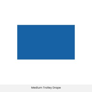 Disposable trolley drape used in operating room setup
