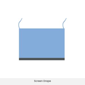 EO-sterilized screen drape used in operating theatres