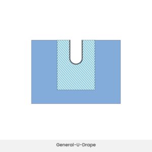 Medical grade general U drape with advanced infection control