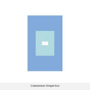 Comfortable and sterile drape for caesarean surgery