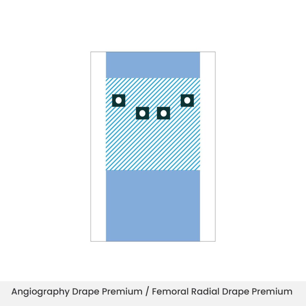 Angiography Drape Premium / Femoral Radial Drape Premium