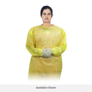 Breathable and lint-free isolation gown provides superior comfort