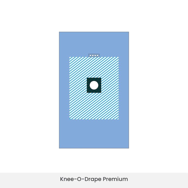 EO sterilized Knee O drape premium with medical-grade SMS fabric