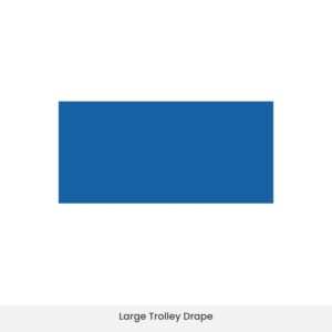 Wide coverage trolley drape designed for surgical use