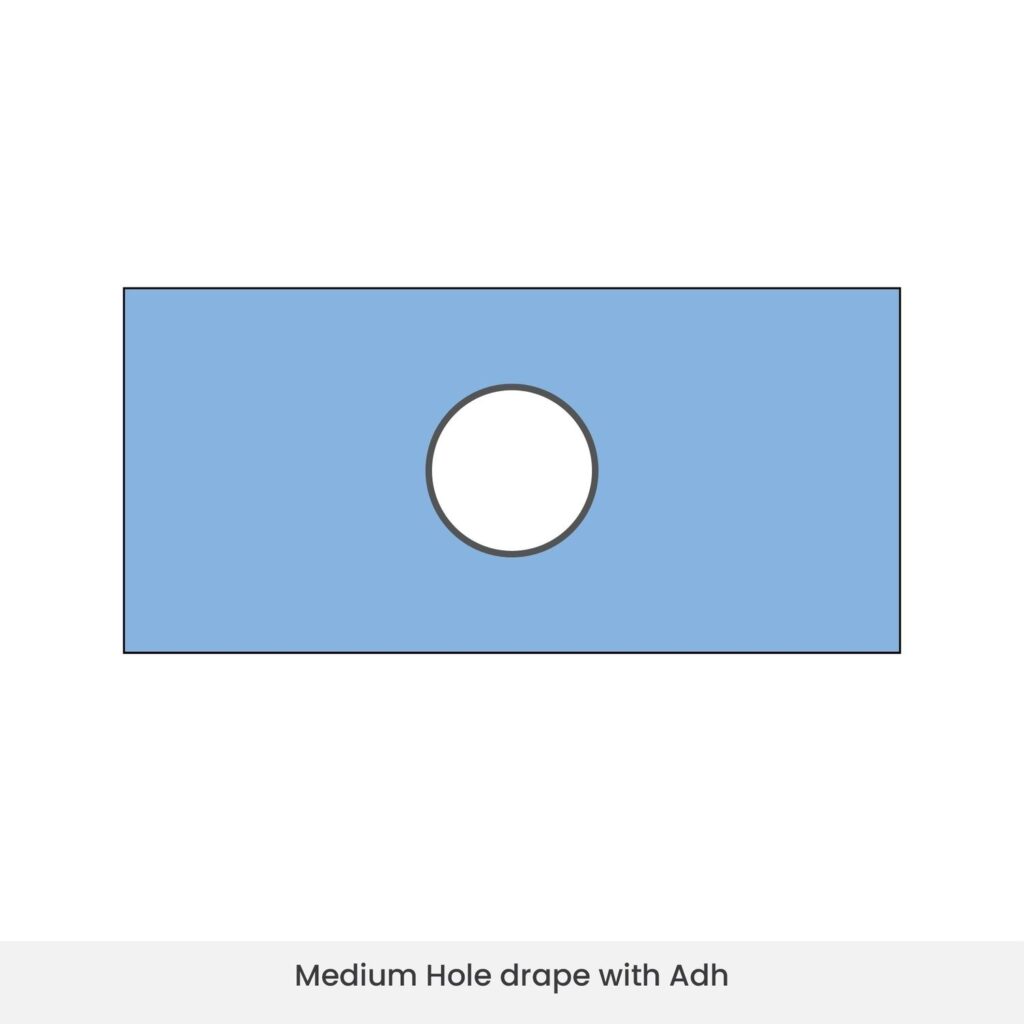 Medium Hole Drape With Adhesive