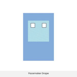 EO sterilized pacemaker drape for angiography use