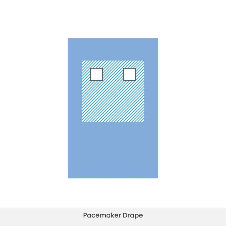 EO sterilized pacemaker drape for angiography use